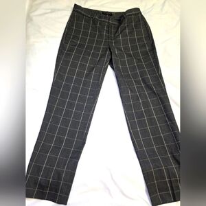 Banana Republic Avery Dress Work Office Pants- Size 6 Gray Plaid